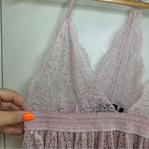 Victoria’s Secret Lilac Lace Babydoll Cami. Size: Medium. - Picture 2 of 7